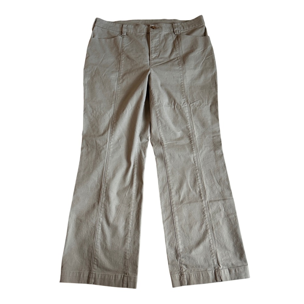 Duluth Trading Co Workday‎ Warrior Chino Trouser Womens 14 Utility Dress Pants